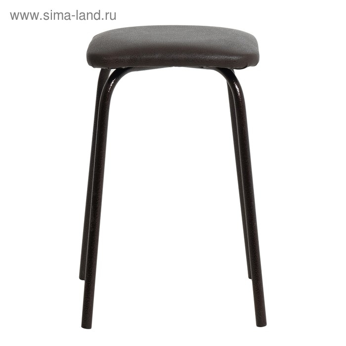 Табурет "Эконом" квадратный, Антик медный/шоколад