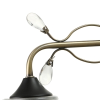 Люстра "Шарлин" 3хЕ27 40Вт черный-латунь 49х49х29 см BayerLux