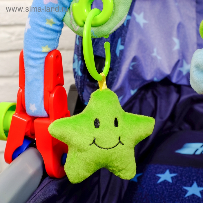 Дуга игровая мягкая на кроватку, коляску «Мягкие друзья», 27 - 38 см, погремушки, 3 игрушки Дуга игровая мягкая на кроватку, коляску «Мягкие друзья», 27 - 38 см, погремушки, 3 игрушки
