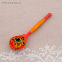 Сахарница, с ложкой, 10,5&times;7,5 см, хохлома