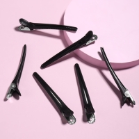 Зажимы для волос, набор - 6 шт, 10 см, цвет чёрный Зажимы для волос, набор - 6 шт, 10 см, цвет чёрный
