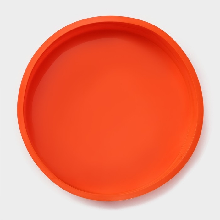 Форма для выпечки Доляна «Круг», силикон, 28×5,5 см, внутренний d=26 см, цвет оранжевый Форма для выпечки Доляна «Круг», силикон, 28×5,5 см, внутренний d=26 см, цвет оранжевый