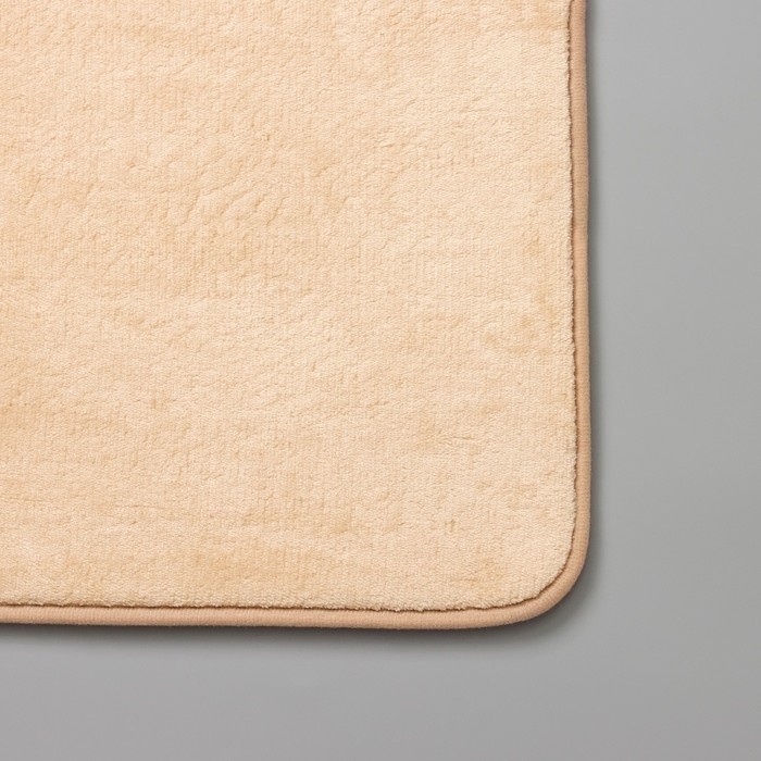 Коврик для ванной с эффектом памяти SAVANNA Memory foam, 50&times;80 см, цвет бежевый