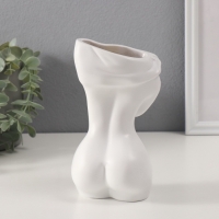 Сувенир полистоун вазон "Скульптура. Женское тело" 9,9х18,6 см