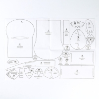 Набор для изготовления текстильной игрушки &laquo;Ворона-Уютница&raquo; высота &mdash; 17 см