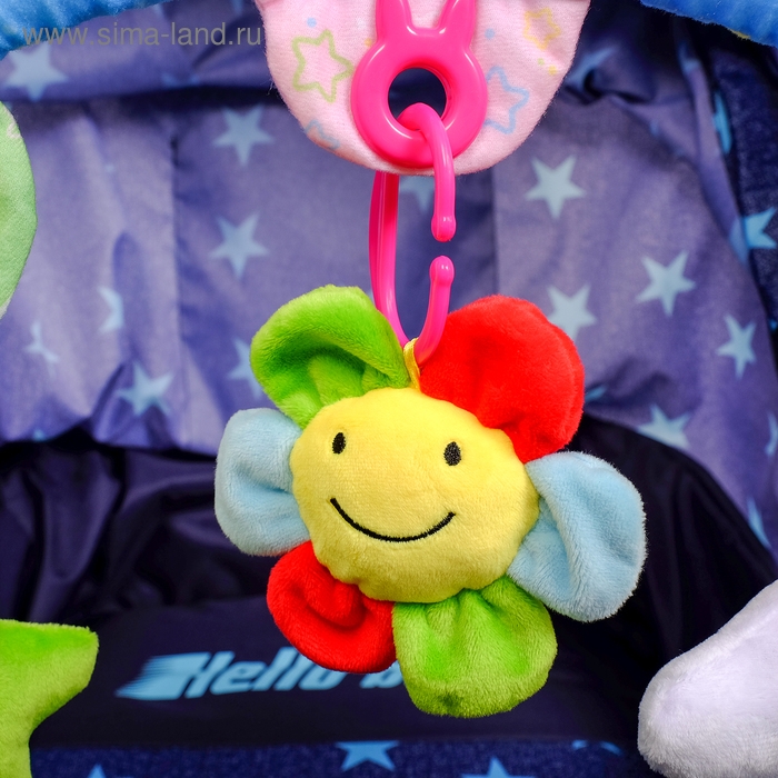 Дуга игровая мягкая на кроватку, коляску «Мягкие друзья», 27 - 38 см, погремушки, 3 игрушки Дуга игровая мягкая на кроватку, коляску «Мягкие друзья», 27 - 38 см, погремушки, 3 игрушки