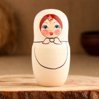 Матрешка "Разукрашка большая" 18см, 5 кукольная, ручная роспись Матрешка "Разукрашка большая" 18см, 5 кукольная, ручная роспись