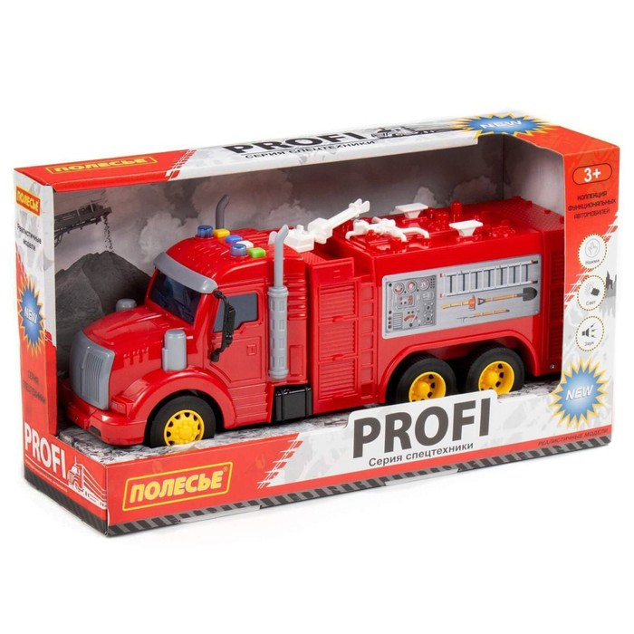 Пожарная машина &laquo;Профи&raquo; инерционный световые и звуковые эффекты