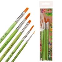 Набор кистей синтетика ZOO, круглые (№ 1, 3, 5) и плоские (№ 6, 8) Набор кистей синтетика ZOO, круглые (№ 1, 3, 5) и плоские (№ 6, 8)