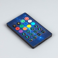 Умная гирлянда &laquo;Бахрома&raquo; 3 &times; 0.4 м роса, IP20, серебристая нить, 144 LED, пульт ДУ, приложение, свечение RGB, USB