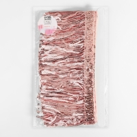 Тесьма с пайетками &laquo;Бахрома&raquo;, d = 3 мм, 10 см, 4,5 &plusmn; 0,5 м, цвет розовый