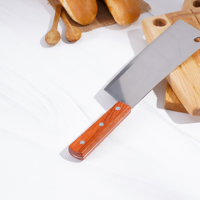 Нож - топорик кухонный Доляна «Буффало», лезвие 19 см Нож - топорик кухонный Доляна «Буффало», лезвие 19 см