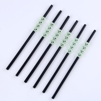 Трубочки для коктейля «Череп», набор 6 шт., светится в темноте Трубочки для коктейля «Череп», набор 6 шт., светится в темноте