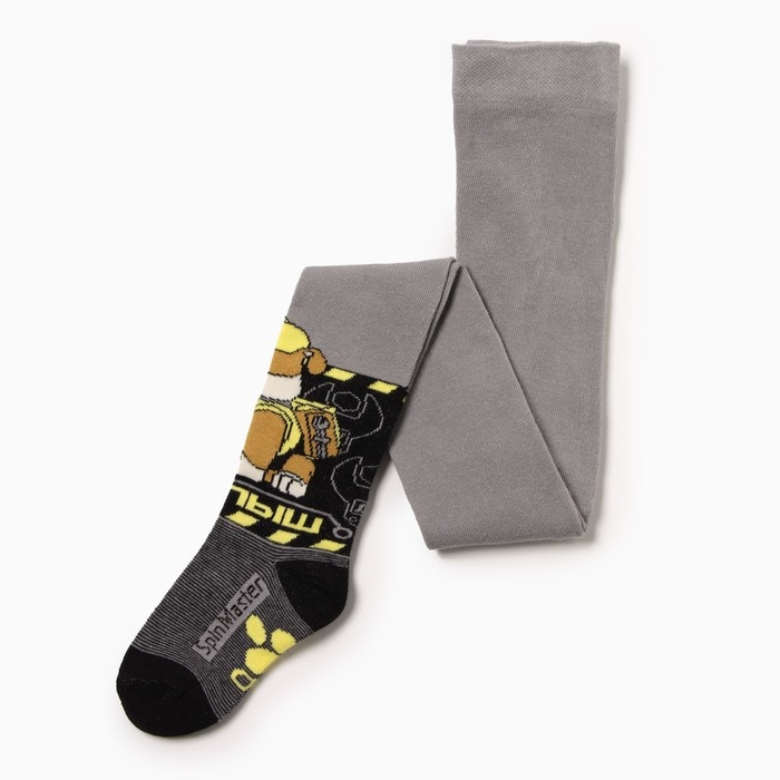 Колготки PAW PATROL &laquo;Крепыш&raquo;, цвет серый, 98-104 см