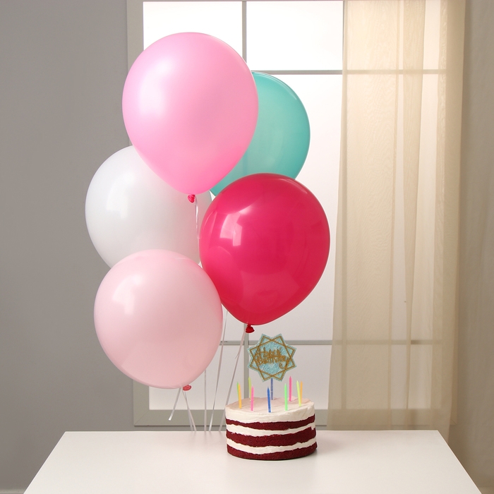 Набор для украшения стола «День рождения»: свечи, топпер, шары, в наборе 16 шт. Набор для украшения стола «День рождения»: свечи, топпер, шары, в наборе 16 шт.