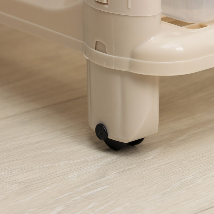 Комод 4-х секционный на колесиках &laquo;Сказочное королевство&raquo;, цвет и рисунок МИКС