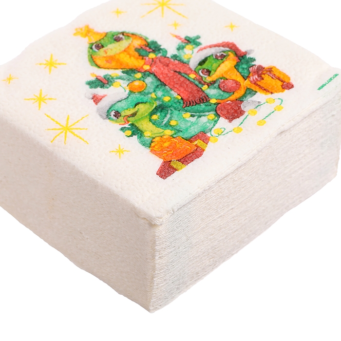 Салфетки новогодние бумажные «С Новым годом: ёлочка», однослойные, 24х24 см, 50 шт. Салфетки новогодние бумажные «С Новым годом: ёлочка», однослойные, 24х24 см, 50 шт.