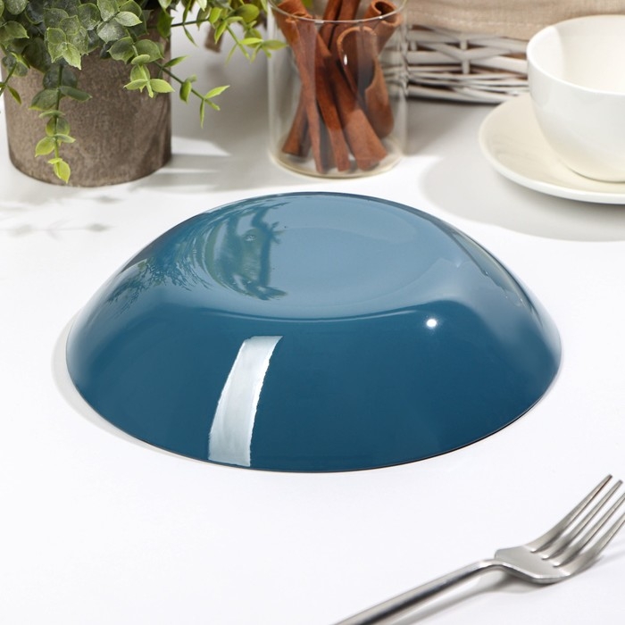 Тарелка cуповая &laquo;Дымчатый аметист&raquo;, d=20.8 см, цвет синий