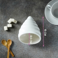 Сахарница фарфоровая Magistro «Ракушка», 330 мл, цвет белый Сахарница фарфоровая Magistro «Ракушка», 330 мл, цвет белый