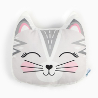 Подушка декоративная Крошка Я &laquo;Киса&raquo;, 35х32 см, велюр, 250гр/м2