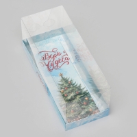 Коробка с прозрачной крышкой под рулет "Верь в Чудеса", 30 х 12 х 12 Коробка с прозрачной крышкой под рулет "Верь в Чудеса", 30 х 12 х 12