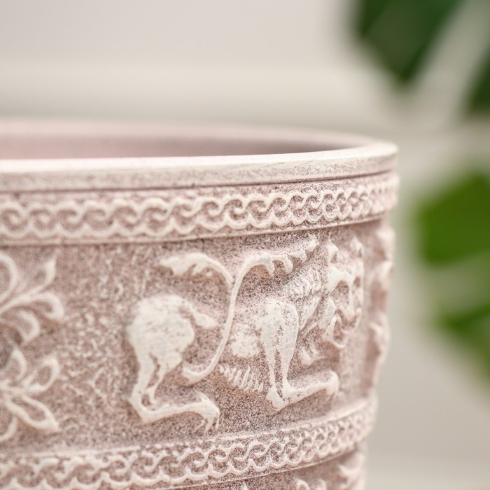 Горшок цветочный Суздаль серый бутон, 2,15 л