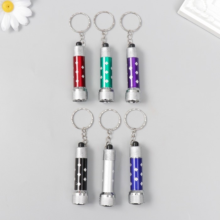 Фонарик свет на кольце под металл 3 лампы МИКС Фонарик свет на кольце под металл 3 лампы МИКС