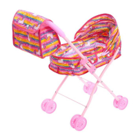 Коляска для кукол с сумкой «Модная» универсальная, металлический каркас Коляска для кукол с сумкой «Модная» универсальная, металлический каркас