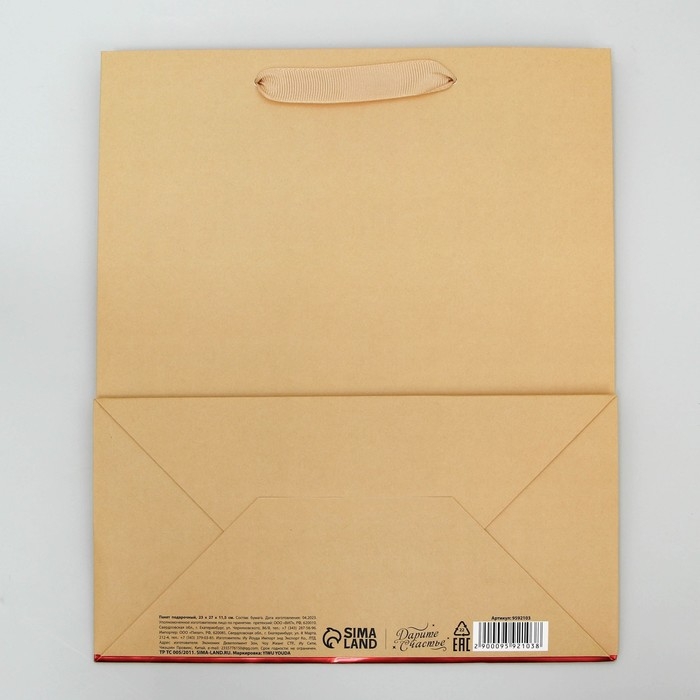 Пакет подарочный, упаковка, &laquo;Подарок&raquo;, ML 23 х 27 х 11.5 см