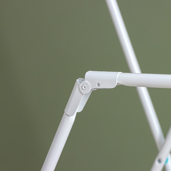 Сушилка для белья напольная складная, рабочая длина 20 м, цвет белый Сушилка для белья напольная складная, рабочая длина 20 м, цвет белый