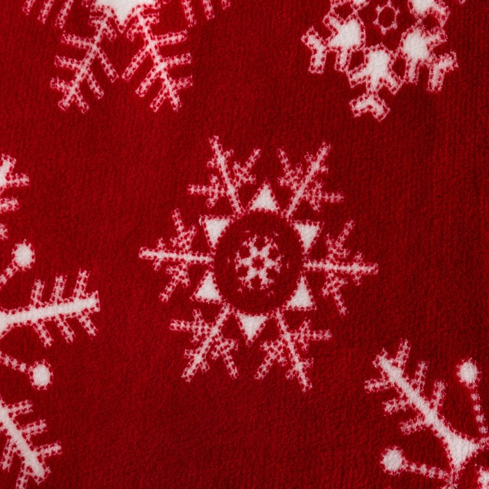 Плед Этель &laquo;Снежинки&raquo;, 180х200 см, корал-флис