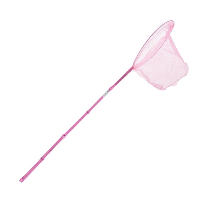 Сачок детский, бамбуковая ручка 58 см, d=24 см, цвета МИКС Сачок детский, бамбуковая ручка 58 см, d=24 см, цвета МИКС