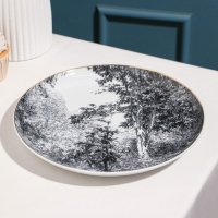 Тарелка «Пейзаж», d=21 см, фарфор Тарелка «Пейзаж», d=21 см, фарфор