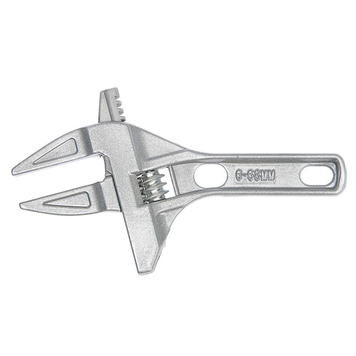 Ключ разводной сантехнический ТУНДРА, укороченная рукоятка, раскрытие губок до 68 мм, 200 мм Ключ разводной сантехнический ТУНДРА, укороченная рукоятка, раскрытие губок до 68 мм, 200 мм