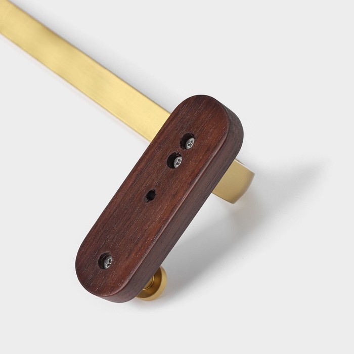 Держатель для полотенец St&ouml;lz H&ouml;lzern Premiere 50 см, ореховое дерево, алюминий, цвет коричневый