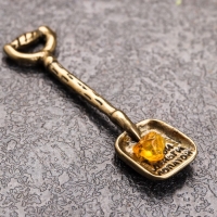 Сувенир кошельковый "Лопата Königsberg", с натуральным янтарем Сувенир кошельковый "Лопата Königsberg", с натуральным янтарем