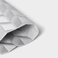 Набор подставок под горячее "Бамбук", 2 шт, 19,5х19,5х0,4 см, цвет серый