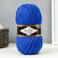 Пряжа "Lanagold" 51% акрил, 49% шерсть 240м/100гр (141 василек) Пряжа "Lanagold" 51% акрил, 49% шерсть 240м/100гр (141 василек)