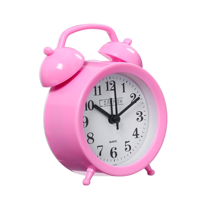 Часы - будильник настольные "Классика", дискретный ход, 12 х 8.5 см, АА