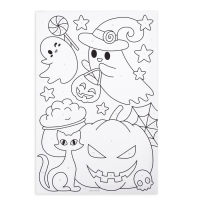 Картина по номерам на хеллоуин для детей &laquo;Подготовка к празднику&raquo;, 20 х 30 см