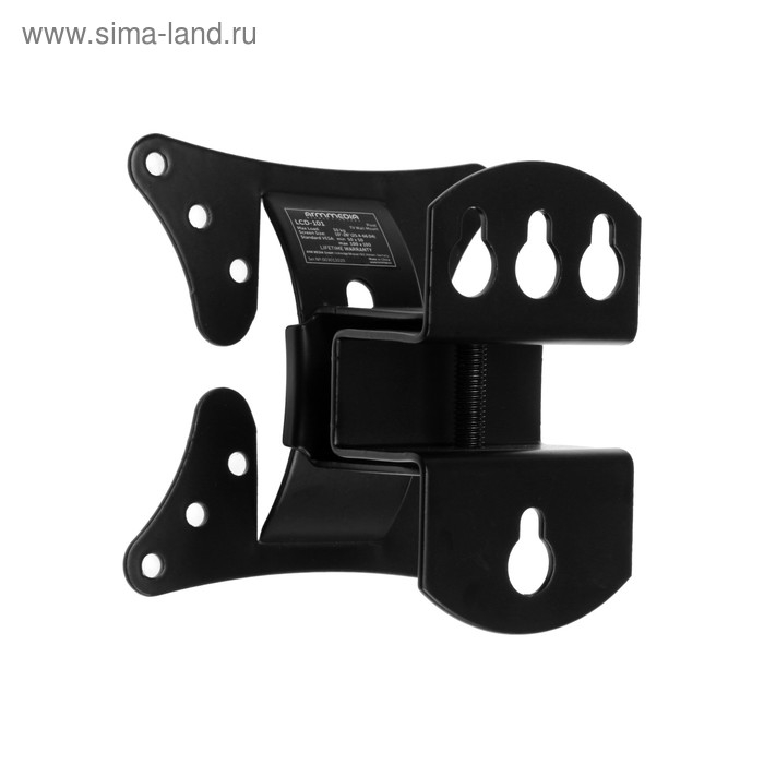 Кронштейн ARM Media LCD-101, для ТВ, наклонно-поворотный, 10-26 Кронштейн ARM Media LCD-101, для ТВ, наклонно-поворотный, 10-26", 90 мм от стены, черный