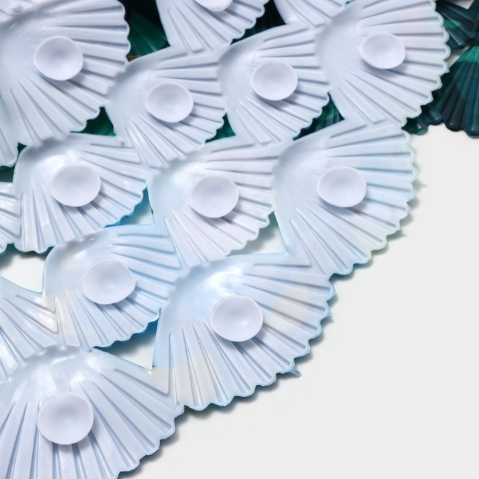 Коврик противоскользящий в ванну на присосках Доляна «Морские жители», 36×67 см Коврик противоскользящий в ванну на присосках Доляна «Морские жители», 36×67 см