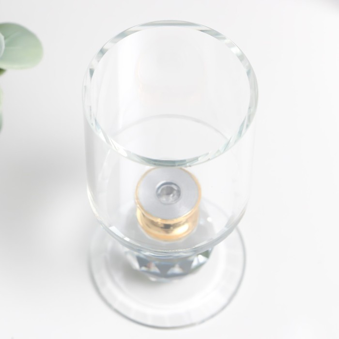 Подсвечник стекло на 1 свечу Подсвечник стекло на 1 свечу "Прозрачность" 9,2х5х5 см