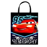 Пакет подарочный ламинированный с тиснением "Чемпиону", Тачки, 23х27х11,5 см Пакет подарочный ламинированный с тиснением "Чемпиону", Тачки, 23х27х11,5 см
