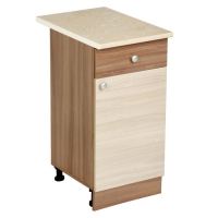 Шкаф напольный, 400 &times; 450 &times; 840, Ясень шимо темный/Ясень шимо светлый