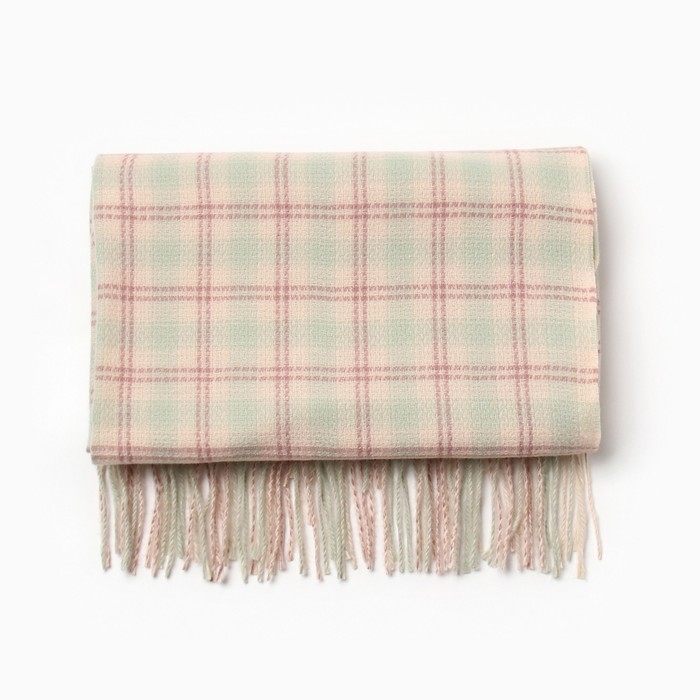 Шарф зимний с кистями MINAKU 65*180 + 8 см клетка Шарф зимний с кистями MINAKU 65*180 + 8 см клетка