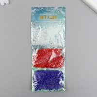 Бисер круглый 6/0 "Матовый. Патриот" 3 цвета х 20 гр 20х8х0,7 см Бисер круглый 6/0 "Матовый. Патриот" 3 цвета х 20 гр 20х8х0,7 см