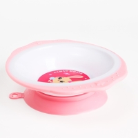 Набор детской посуды «Зайка Полли», тарелка на присоске 250мл, вилка, ложка Набор детской посуды «Зайка Полли», тарелка на присоске 250мл, вилка, ложка