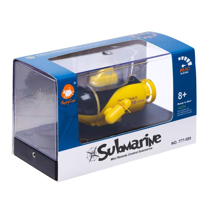 Подводная лодка радиоуправляемая &laquo;Батискаф&raquo;, световые эффекты, цвет жёлтый