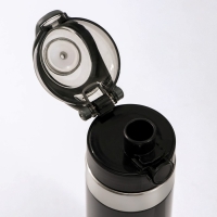 Бутылка &laquo;Строгость&raquo;, 600 мл, 6,8&times;8,3&times;24,3 см, тритан, цвет чёрный